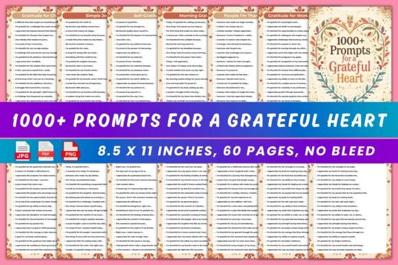 1000 Prompts for a Grateful Heart – Cultivating Mindfulness and Positivity