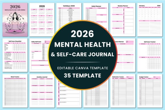 2026 Mental Health Self-Care Journal: A Tool for Emotional Balance and Growth