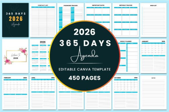 365 Days 2026 Agenda KDP Interior