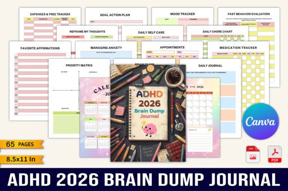 ADHD 2026 Brain Dump Journal: A Tool for Clarity and Productivity