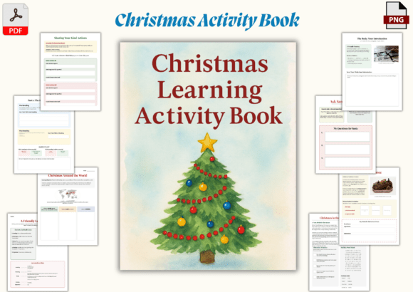 Christmas Learning Activity Book: A Resource for Educational Fun
