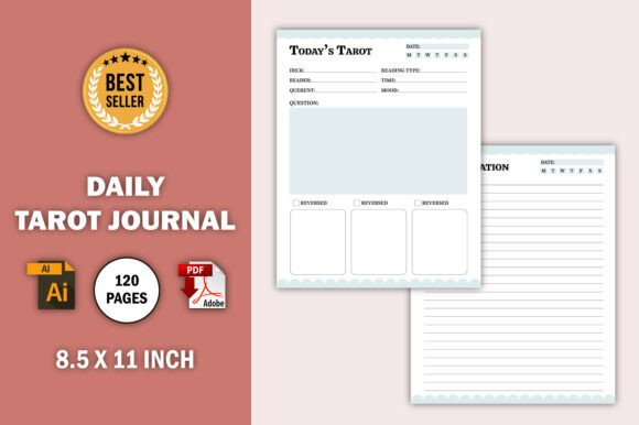 Discover the Magic of Daily Tarot Journal KDP Interior
