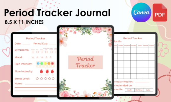 Period Tracker Interior with Canva Link: A Practical Tool for Managing Menstrual Health
