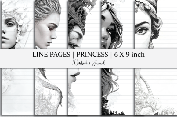 Princess Notebook Lined Paper