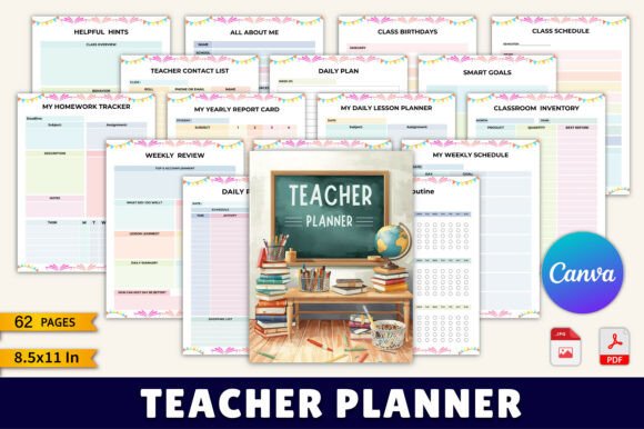 Teacher Planner Canva Template: A Strategic Tool for Educators