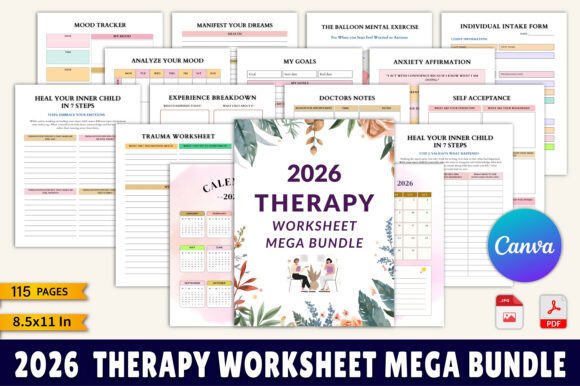 Transform Your Healing Journey with the 2026 Therapy Worksheet Mega Bundle
