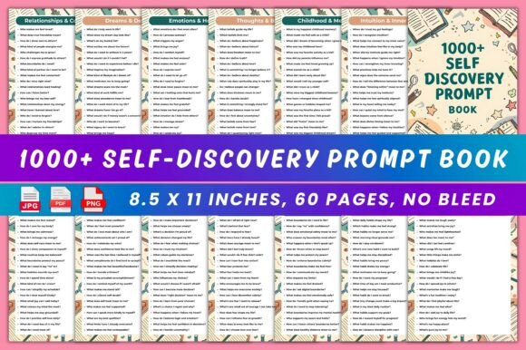 Uncover Your Authentic Self with the 1000 Self-Discovery Prompt Book